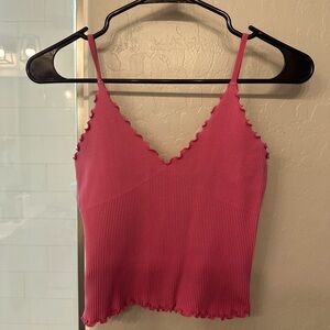Pink crop top